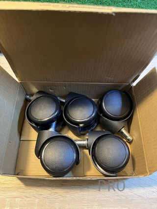 Set di 5 ruote per sedie da ufficio