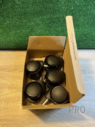 Set di 5 ruote per sedie da ufficio