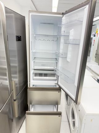 Nevera Haier Inox No Frost 2m x60cm nofrost cajon