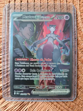 Carta Pokémon Mewtwo ex del Team Rocket