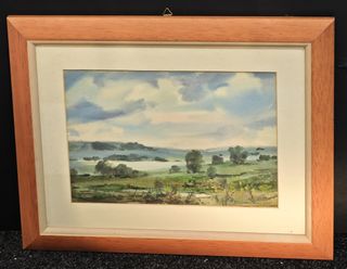 Dipinto acquerello – Quadro paesaggistico firmato