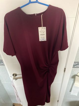 Vestido granate talla XL