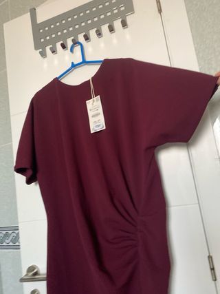 Vestido granate talla XL