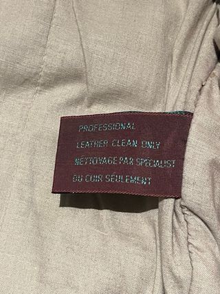 Cazadora de piel marrón