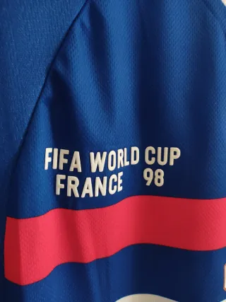Camiseta fútbol Francia 1998 Lizarazu #3 Talla M