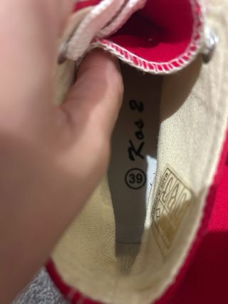 Scarpe donna rosse simil Converse Tg 39