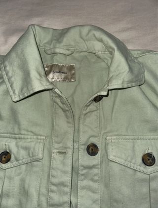 Chaqueta Stradivarius Verde Talla L