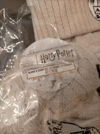 Gorro y Bufanda Harry Potter Hedwig