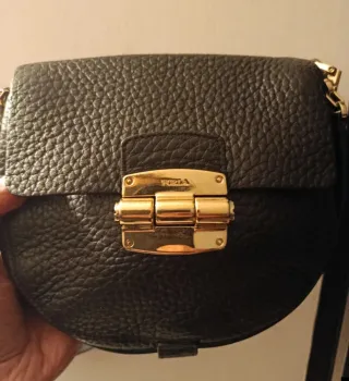 Borsa Furla Pelle Nera Oro