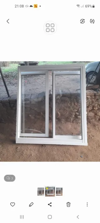 Ventana corredera de aluminio