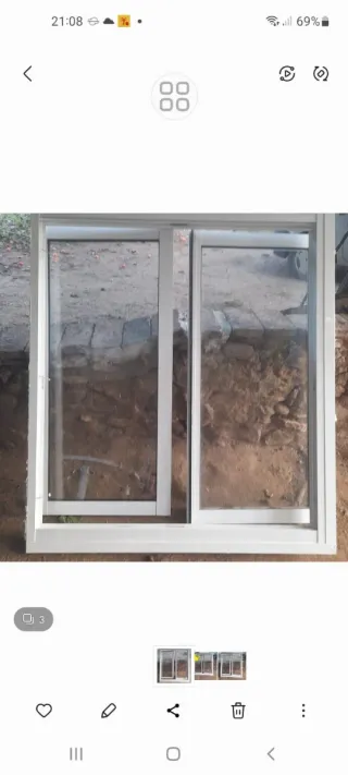 Ventana corredera de aluminio