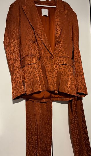 Traje Sastre Mujer Marrón/Naranja