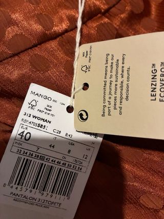 Traje Sastre Mujer Marrón/Naranja