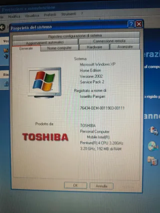 PC Portatile Toshiba Leggi descrizione