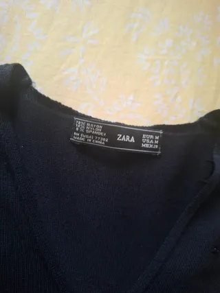 Top Zara S flecos pedrería