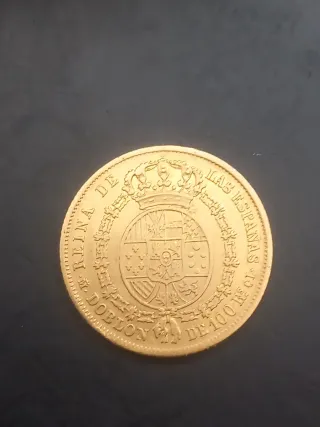 Moneta d'oro di Isabella II del 1851