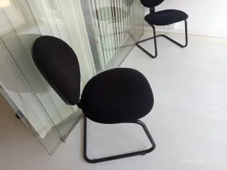 Juego de 2 Sillas Negras