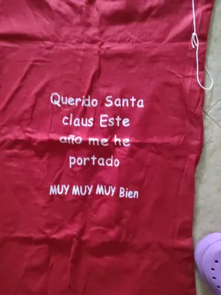 Saco Papá Noel Grande Rojo