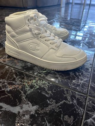 Zapatillas Champion caña media blancas