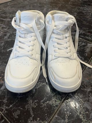 Zapatillas Champion caña media blancas