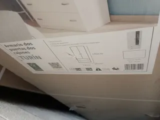 Armario Turin 2 puertas y 2 cajones blanco