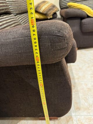 Conjunto Sofá 3 plazas + Sofá Cama Marrón