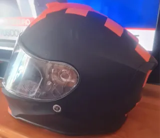 Capacete Origine Preto e Laranja
