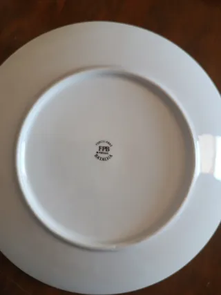 Plato decorativo vintage escena campestre