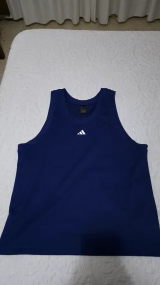 Camiseta Adidas Basketball Talla L Azul