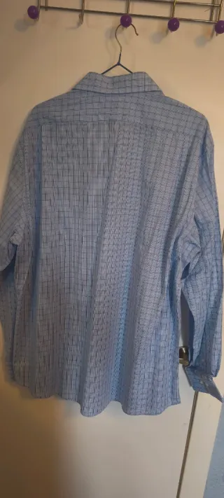 Camisa Dockers XL a cuadros azul nueva