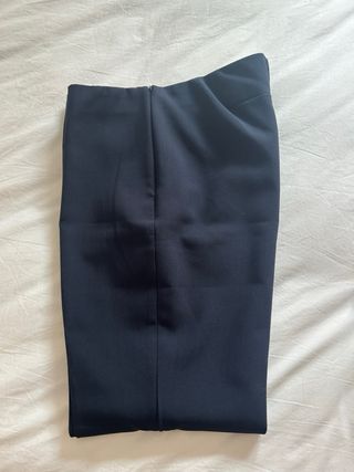 Pantalón oficina elástico azul marino T. L