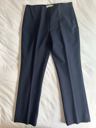 Pantalón oficina elástico azul marino T. L