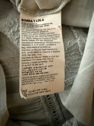 Blusa Bimba y Lola gris talla M