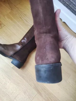 Botas de piel Wonders talla 37