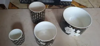 Set aperitivo ceramica e bambù