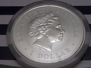 Moneda Plata 999 Australia Gallo 2005 1oz