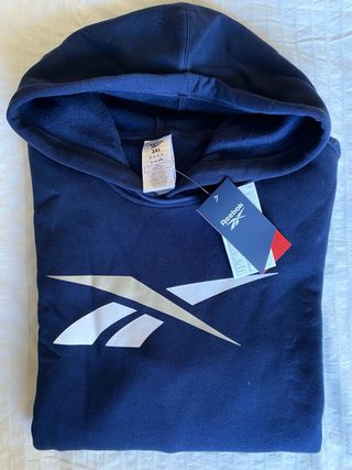 Sudadera Reebok con capucha Talla 3XL Azul Marino