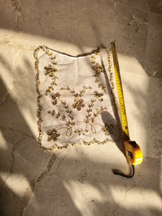 Manteleta o delantal fallera bebe