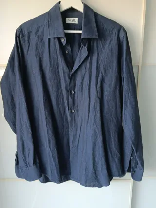Camisa Bagutta Azul Oscuro