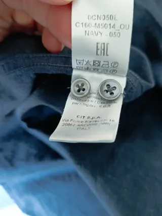 Camisa Bagutta Azul Oscuro