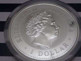 Moneda Plata 999 Australia Lunar Perro 2006 1oz