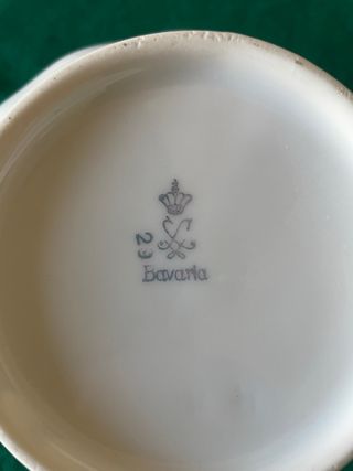 Zuccheriera vintage fine porcellana decorata