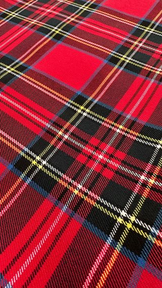 Tessuto scozzese in misto lana stretch