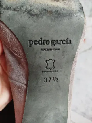 Zapatos ante y bolso terciopelo