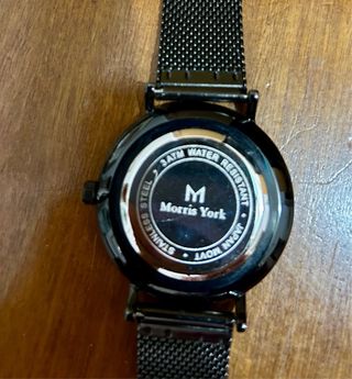 Reloj Morris York Negro y Plateado