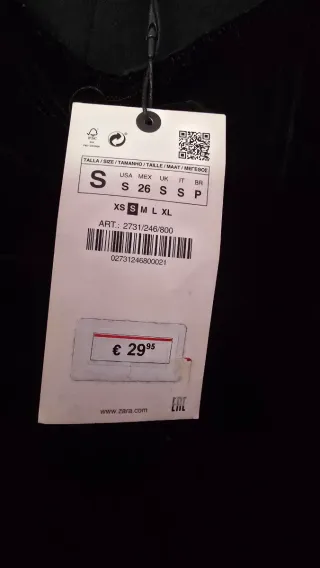 Blusa Zara Negra Terciopelo Drapeada