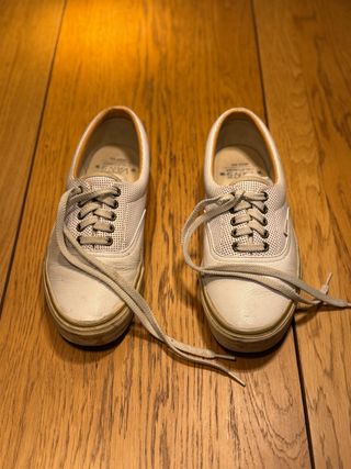 Vans Era Cuero Perforado Beige/Blanco