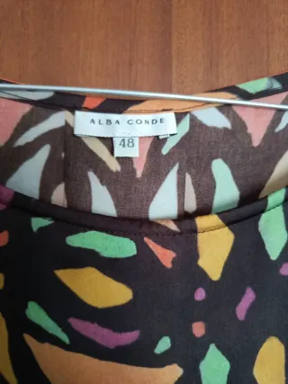 Blusa Alba Conde Talla 48 Multicolor
