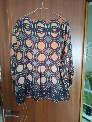 Blusa Alba Conde Talla 48 Multicolor