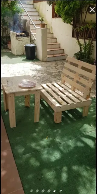 Sofá de palets de madera
